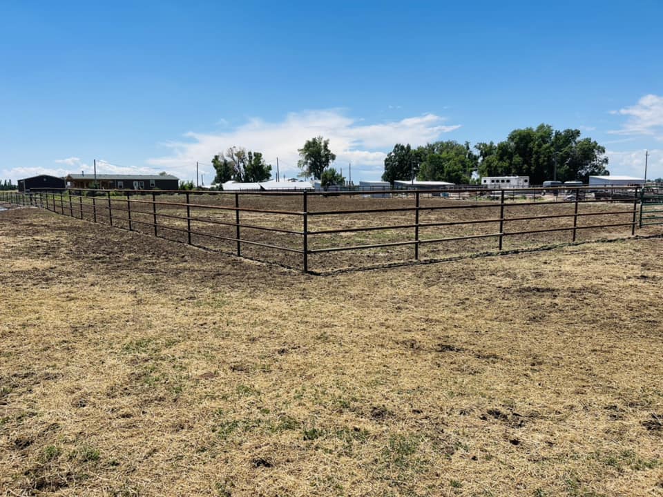 2 3/8" Drill Step Pipe for a Riding Arena. Super Heavy Duty Construction and Looks Sharp! Construction by Integrity Welding Service LLC, servicing the Front Range of Colorado.